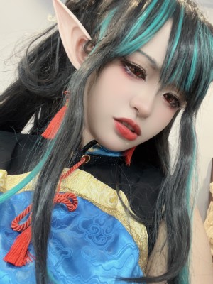 [阿呀被发现了Aya&小和甜酒] 年夕旗袍双人御守_148