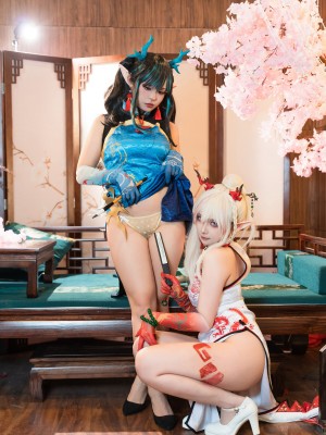 [阿呀被发现了Aya&小和甜酒] 年夕旗袍双人御守_007