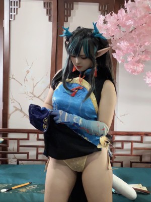 [阿呀被发现了Aya&小和甜酒] 年夕旗袍双人御守_155