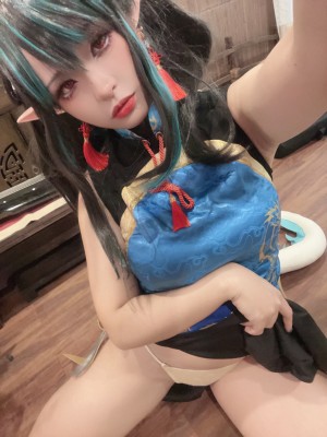 [阿呀被发现了Aya&小和甜酒] 年夕旗袍双人御守_167