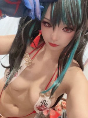 [阿呀被发现了Aya&小和甜酒] 年夕旗袍双人御守_140