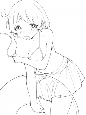 [溶けたアイスのふたの裏 (桜庭六輔)] ふたなり彼女の水着に困らされる回 [DL版] [漢化組漢化組]_002