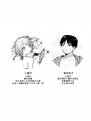 [溶けたアイスのふたの裏 (桜庭六輔)] ふたなり彼女の水着に困らされる回 [DL版] [漢化組漢化組]_003