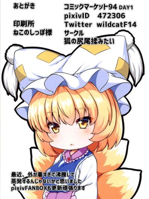 (C94) [狐の尻尾揉みたい (ワイルドキャット)] おしえてらんさま② (東方Project) [中国翻訳]_13