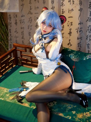 屑雪雪鸭 - 甘雨青花瓷旗袍[50P-199MB]_22