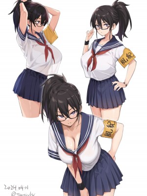 [TRY] 新しい風紀委員長が巨乳すぎる件 + 憧れの生徒会長が巨乳すぎる件｜聽說新任風紀委員長胸部很大這回事 + 學生會長 [中国語] [無修正]_080