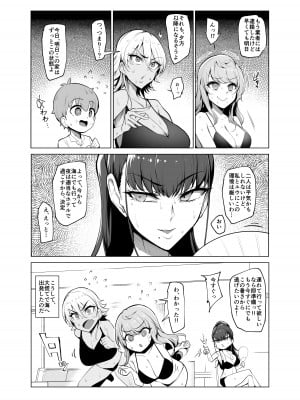 [A極振り (Sian)] お出かけしたのはHなギャルお姉ちゃん達との海でした [DL版]_04
