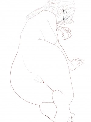 2024／07／06~ Uncensored | No line_art draft_020_103850659_Arlecchino_naked_png_line_art_01_s756c_line