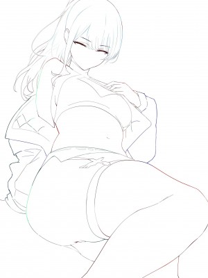 2024／07／06~ Uncensored | No line_art draft_073_98518248_Rikka_png_line_art_02_s741_line