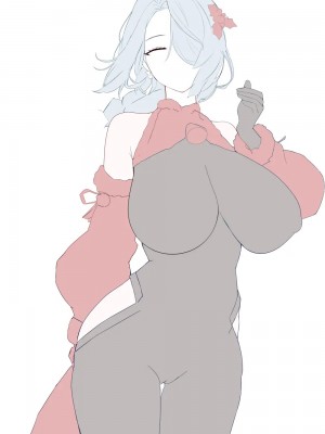 2024／07／06~ Uncensored | No line_art draft_102_95207812_Shenhe_christmas_larger_png_and_progress_01_s725_line