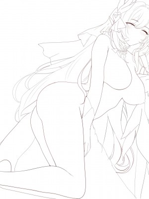 2024／07／06~ Uncensored | No line_art draft_245_105207058_Elysia_png_line_art_02_s760h_line