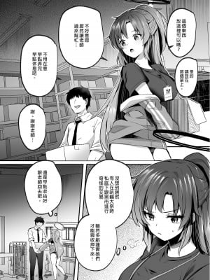 [空想モノクローム (あび)] 暴走した先生に押し倒されてSEXする本 (ブルーアーカイブ)｜暴走的他將我推倒在床 [中国翻訳] [無修正] [DL版]_03
