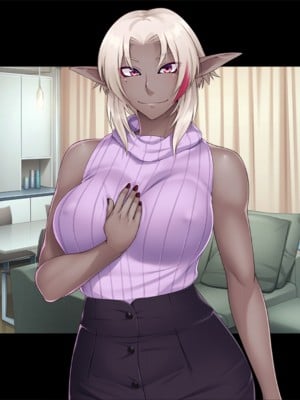 (同人CG集) [TGA (TATEGUMI)] 爆乳ダークエルフになった母親が、エロすぎて困る。[続]_005