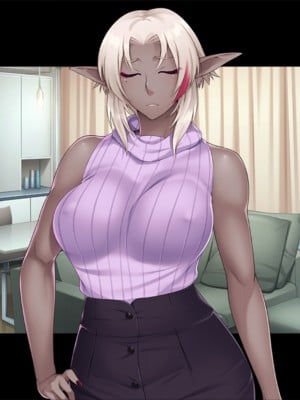 (同人CG集) [TGA (TATEGUMI)] 爆乳ダークエルフになった母親が、エロすぎて困る。[続]_007