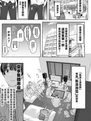 [ぷるめたる] ヤリサー合宿に男は僕一人  [中国翻訳]_07__001