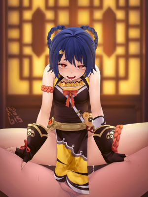 [Artist] Thanabis_688_Xiangling_riding_1_2