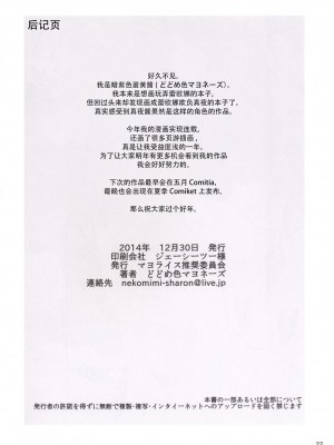 [绅士仓库汉化] (C87) [マヨライス推奨委員会 (どどめ色マヨネーズ)] ペン入れします!_021
