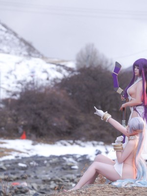 [阿呀被发现了Aya&小和甜酒] 雪山 菲伦&芙莉莲_07