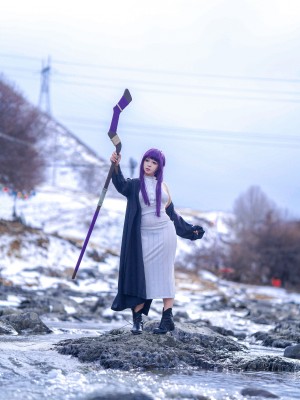[阿呀被发现了Aya&小和甜酒] 雪山 菲伦&芙莉莲_28