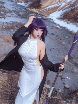 [阿呀被发现了Aya&小和甜酒] 雪山 菲伦&芙莉莲_23