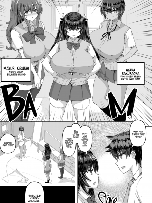 [Saikura Noushu] デカチンになったら巨乳幼馴染とその巨乳友達たちが発情してハーレムになった！！  [English] [Decensored] [Digital]_004
