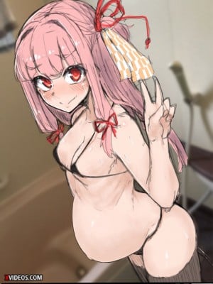[Pixiv] 茜ちゃん膨腹オナニー配信 [佐伊博格个人AI汉化]_17