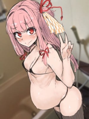 [Pixiv] 茜ちゃん膨腹オナニー配信 [佐伊博格个人AI汉化]_23