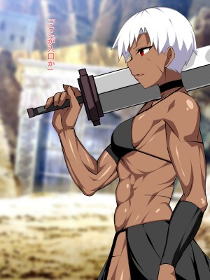 (同人CG集) [F.B.F] 褐色筋肉女戦士な相棒が 巨乳ムチムチ女娼婦に変えられた_017__16