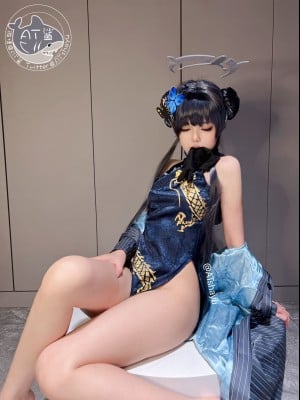 AT鲨 - 蔚蓝档案 妃咲旗袍_02