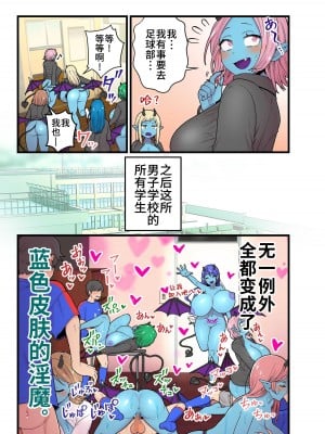 [キツネコパンダヌキ (きつねこ)] 青肌淫魔と寄生蟲 [中国翻訳]_37
