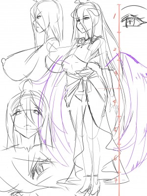 [Merkonig] B-Trayal 40 Albedo  + Extras 雅儿贝德 (Overlord)  [英訳] [無修正]_22_B_Trayal_40_Sketch