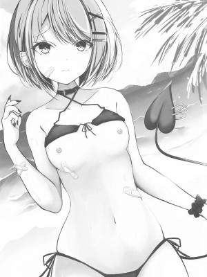 (C104) [Under Ground (こはる)] お忍びデートでトワ様といちゃらぶえっちする本_海水浴編 (常闇トワ) [中国翻訳]_02