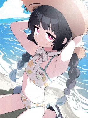 (C104) [ふつうのタピオカやさん (ふたつのピーナツ)] ミユ、それ女児の水着では？(ブルーアーカイブ)_02