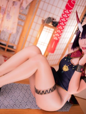 Money冷冷–酒吞高腰旗袍+视频（Video）_33
