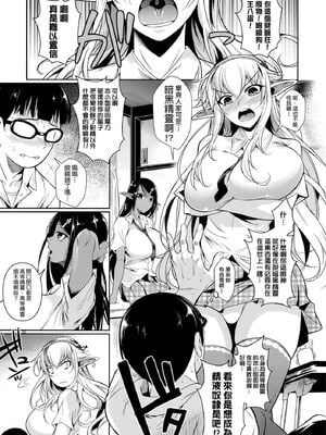 [シュート・ザ・ムーン (フエタキシ)] ハイエルフ×ハイスクール 白×黒 [無毒漢化组] [無修正](C89)_004