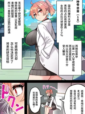 [ほたほーむ (ほたる)] 種巻早苗の『ちんぽ研究室』❤ ～ふたなり理系女子大生が友達♀まんこでキメセク実験する話～ [中国翻訳]_04