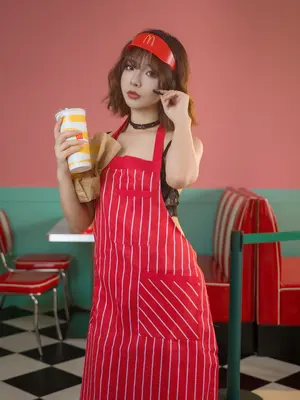 yuuhui玉汇 NO.35 麦当劳的女服务员_007
