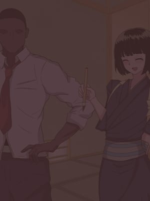 [葛千代] 和風系男の娘(書道・弓道・空手)が黒人留学生に寝取られる｜和风男娘(書道・弓道・空手)被黑人留学生ntr [白番茄中文渣翻]_016