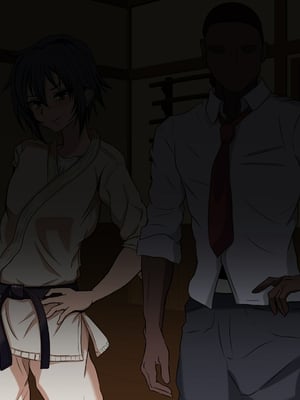 [葛千代] 和風系男の娘(書道・弓道・空手)が黒人留学生に寝取られる｜和风男娘(書道・弓道・空手)被黑人留学生ntr [白番茄中文渣翻]_023