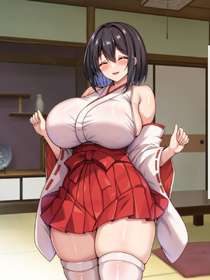 [アイル屋] 爆乳でむっちむちな巫女さんにアヘ顔オホ声で搾り取られるっ [DL版]_038