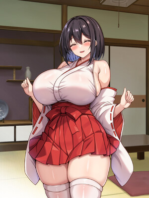 [アイル屋] 爆乳でむっちむちな巫女さんにアヘ顔オホ声で搾り取られるっ [DL版]_037