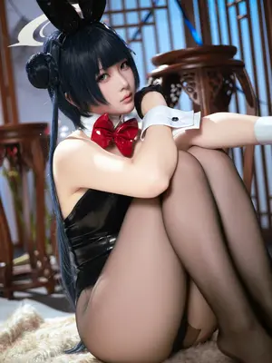 [屿鱼] 龙华妃咲兔女郎（蔚蓝档案）_28