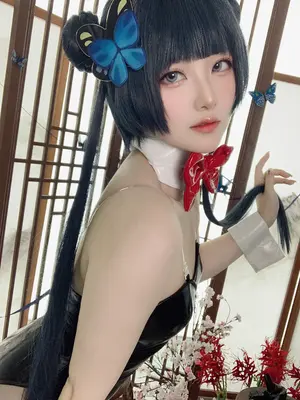 [屿鱼] 龙华妃咲兔女郎（蔚蓝档案）_32
