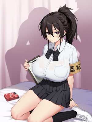 [TRY] 新しい風紀委員長は胸が大きいという噂がある [中国語] [Colorized]_02