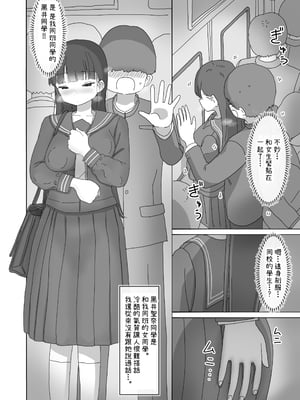 [ひやしまくら] 電車通学中こっそり中出しさせてくれるクラスメイトの黒井さん｜搭電車上學的路上悄咪咪允許我中出的同班同學的黑井同學  [中文] [幸运星☆]_003