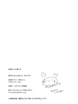 [金魚オリジン (香山リム)] 使用人の惑い (東方Project) [DL版]_17