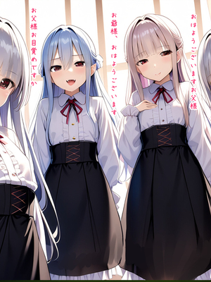 [梅洞てんぷりゃー] 銀髪美少女を義娘にしたら実はサキュバス系！魅入られて子作りに励むことになった話_215