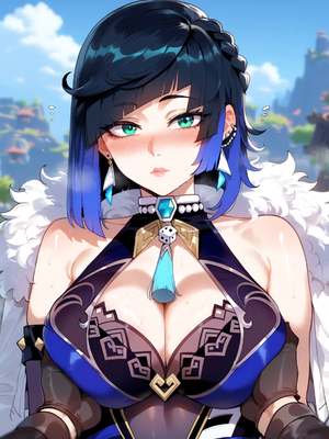 [Miyu] - Yelan x Shenhe- Hydro Meets Cryo (genshin impact)_023_20