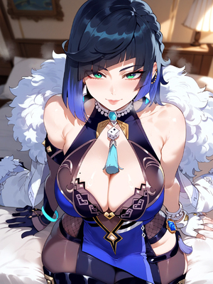 [Miyu] - Yelan x Shenhe- Hydro Meets Cryo (genshin impact)_036_30