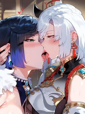 [Miyu] - Yelan x Shenhe- Hydro Meets Cryo (genshin impact)_058_50